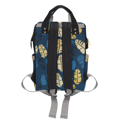 Banana Leaf Pattern Print Design BL09 Diaper Bag Backpack