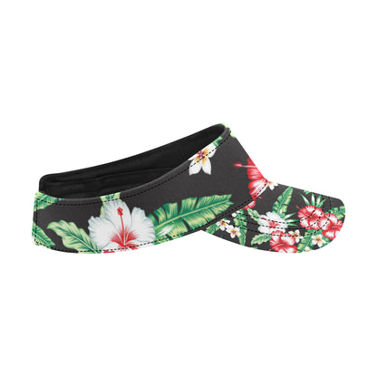 Hawaiian flower tropical leaves Unisex Sun Visor