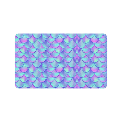 Mermaid Tail Design Print Pattern Rubber Doormat