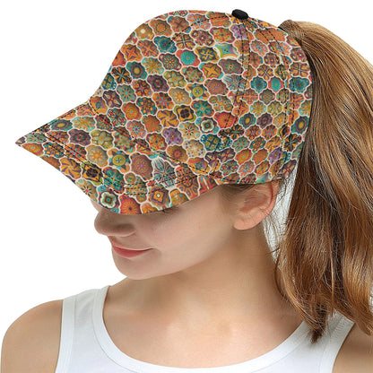 Mandala Mosaic Themed Design Print Snapback Cap