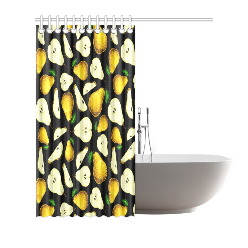 Pear Pattern Print Design PE01 Shower Curtain