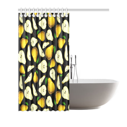 Pear Pattern Print Design PE01 Shower Curtain