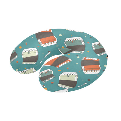 Accordion Pattern Print Design 02 U-Shaped Travel Neck Pillow