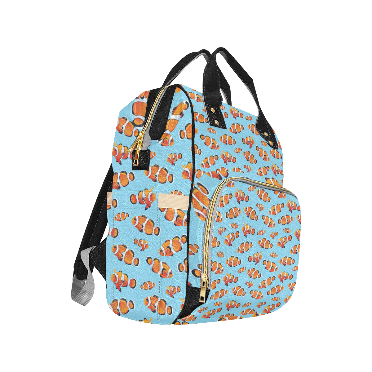 Clownfish Pattern Print Design 01 Diaper Bag Backpack