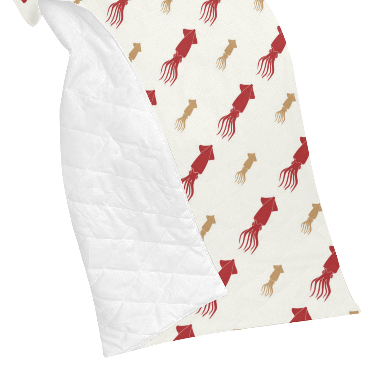 Giant Squid Pattern Print Design 01 Premium Quilt