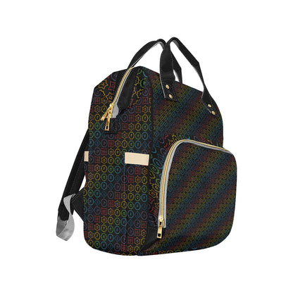 Chakra Colorful Symbol Pattern Diaper Bag Backpack