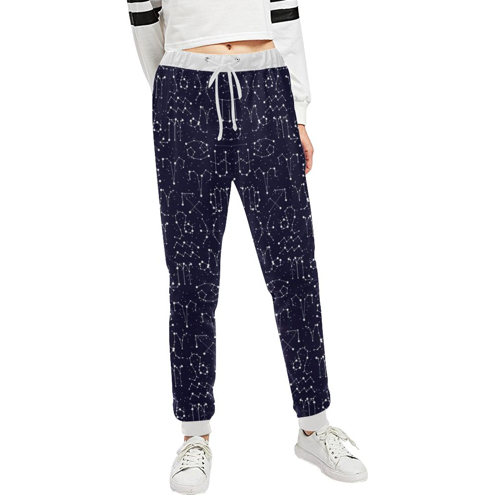 Zodiac Pattern Design Print Unisex Sweatpants
