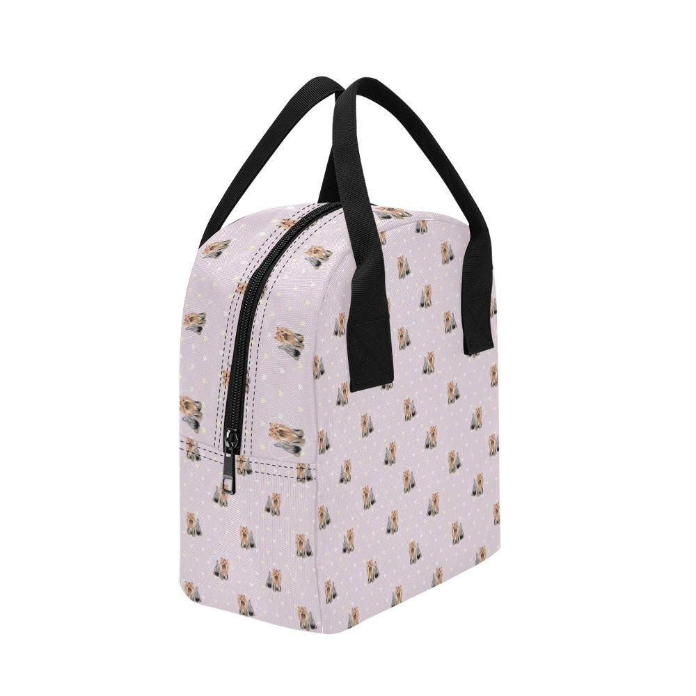 Yorkshire Terriers Print Design LKS302 Insulated Lunch Bag