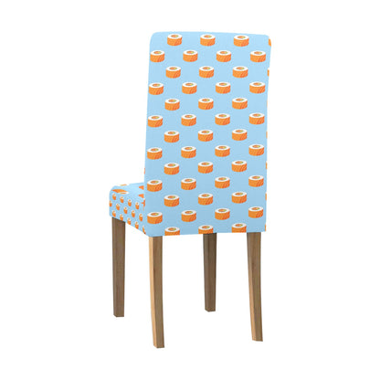 Salmon Sushi Print Design LKS307 Dining Chair Slipcover