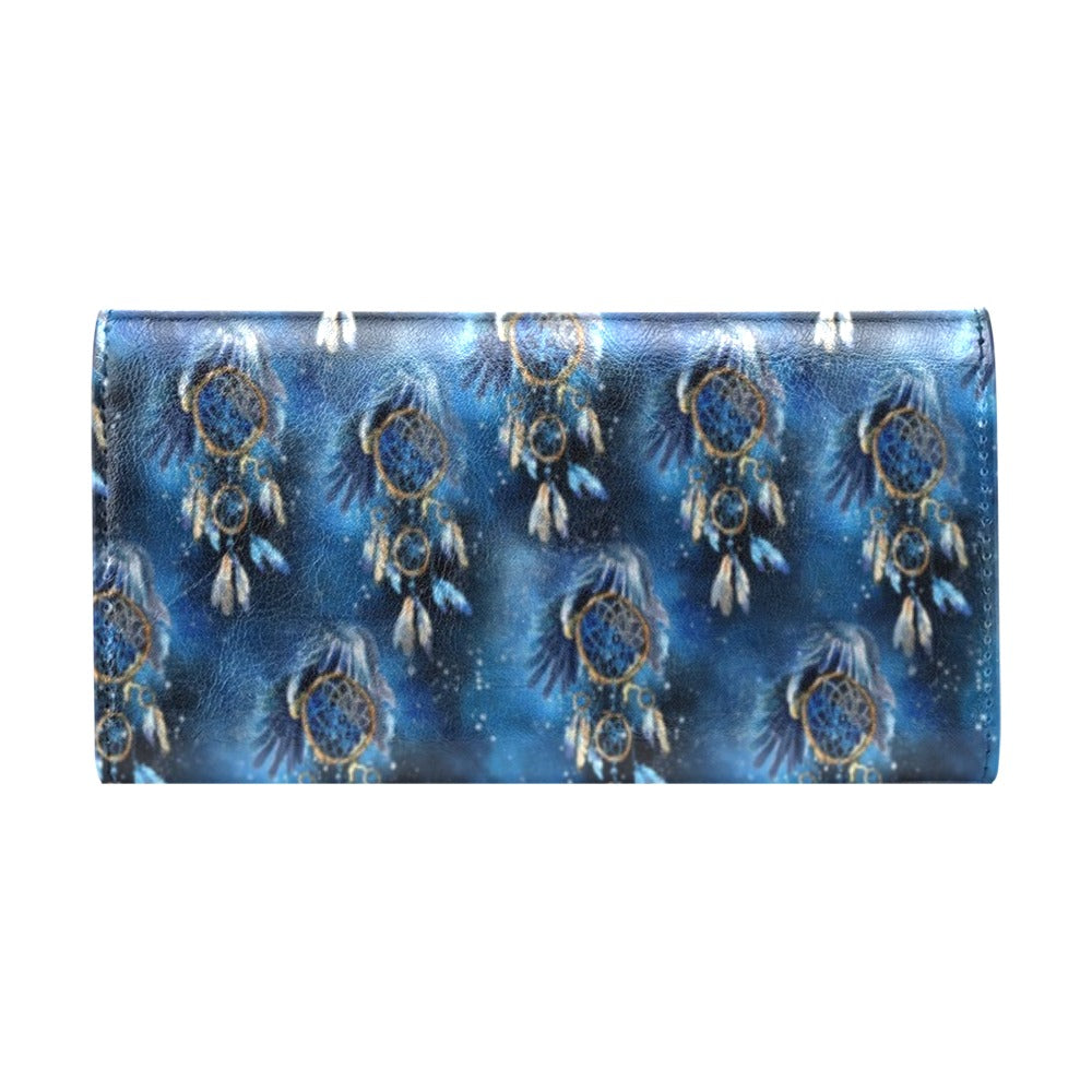 Eagles Dream Catcher Themed Women's Trifold Wallet