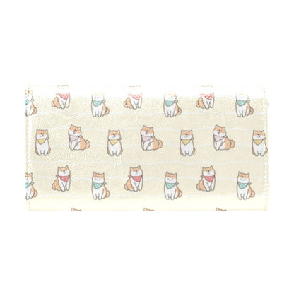 Shiba Inu Print Design LKS306 Women's Trifold Wallet
