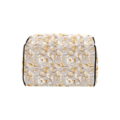 Seashell Print Design LKS309 Diaper Bag Backpack