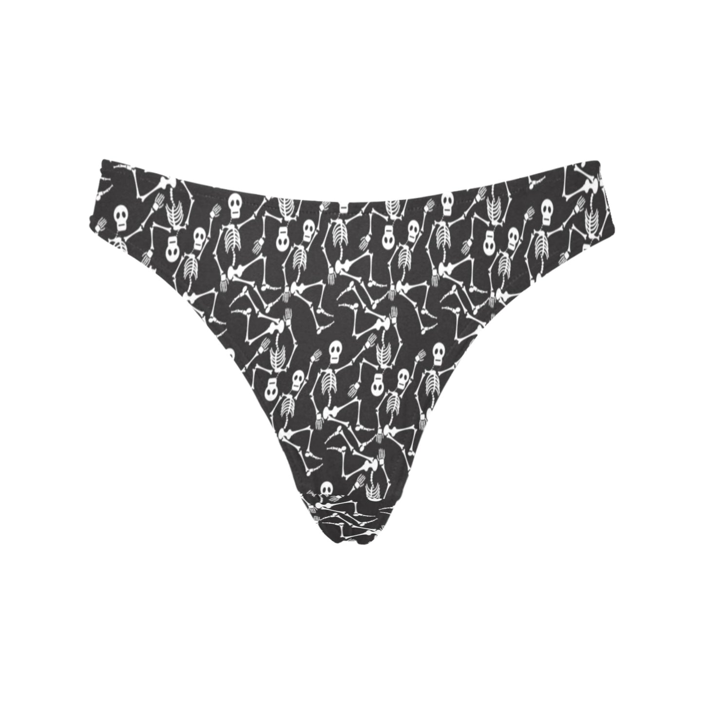 Skeleton Themed Print Women's Thongs