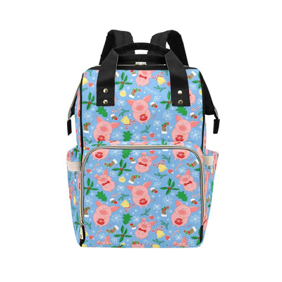 Pig Print Design LKS404 Diaper Bag Backpack