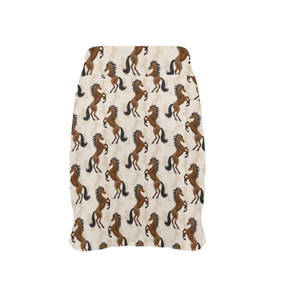 Horse Print Design LKS308 17" Golf & Pickleball Skort with Pockets