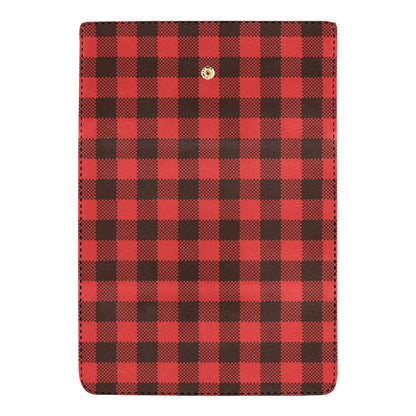 Buffalo check Red Pattern Print Design 05 Women's Trifold Wallet