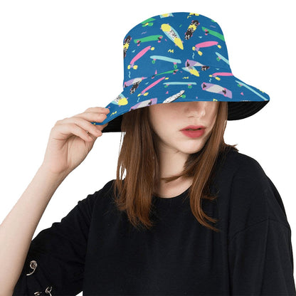 Skateboard Print Design LKS302 Unisex Bucket Hat