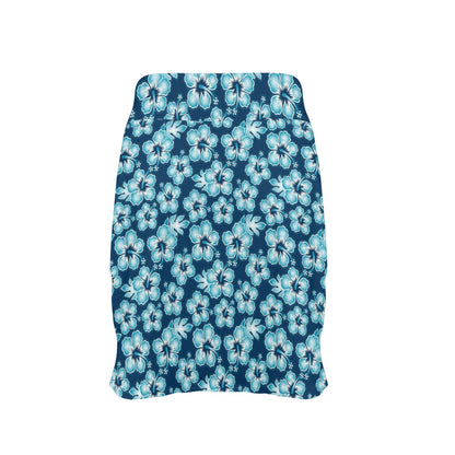 Hibiscus Flower Hawaiian Themed 17" Golf & Pickleball Skort with Pockets