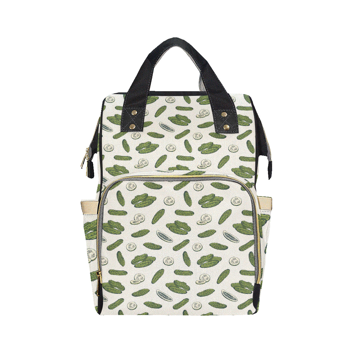 Cucumber Pattern Print Design CC05 Diaper Bag Backpack