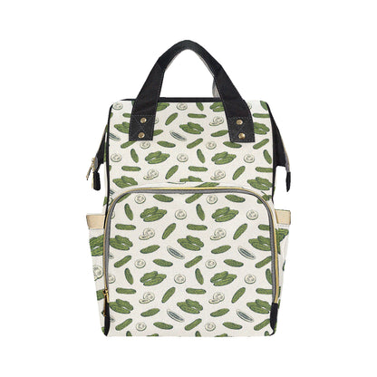 Cucumber Pattern Print Design CC05 Diaper Bag Backpack