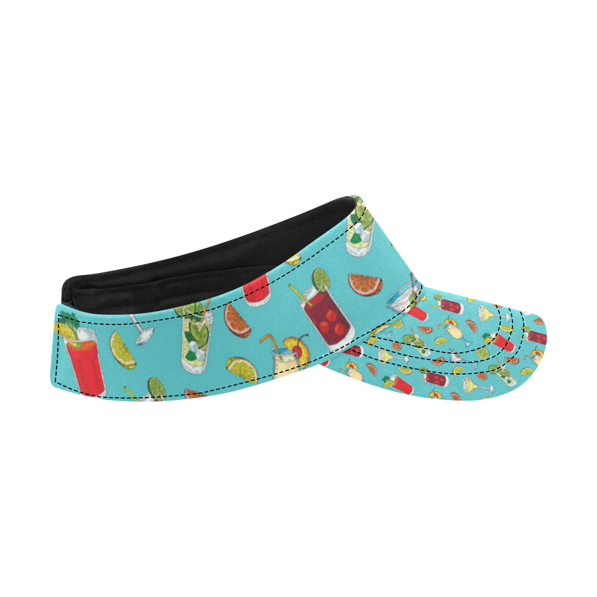 Cocktail Pattern Print Design 05 Unisex Sun Visor