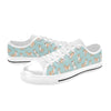 Shiba Inu Print Design LKS304 Women's White Low Top Shoes