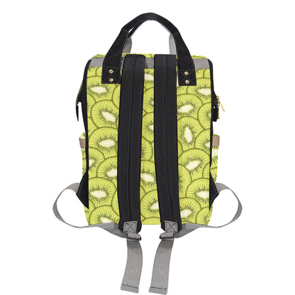 Kiwi Pattern Print Design KW07 Diaper Bag Backpack