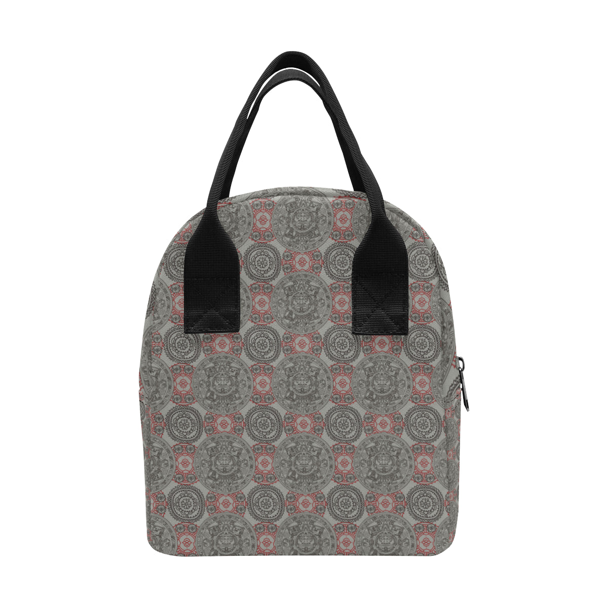Calendar Aztec Style Print Pattern Insulated Lunch Bag