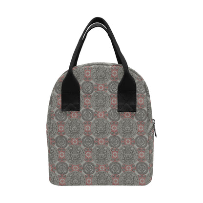 Calendar Aztec Style Print Pattern Insulated Lunch Bag