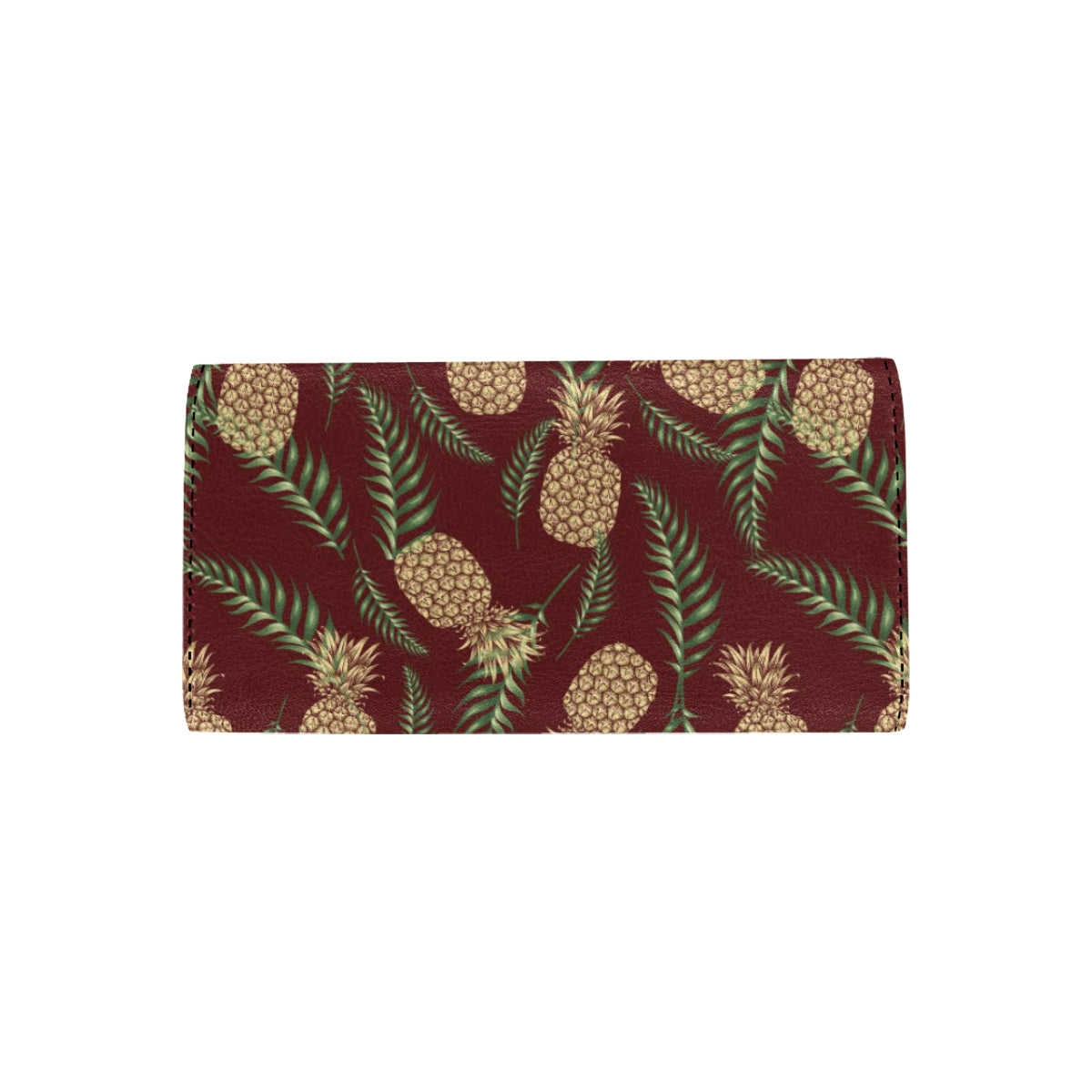 Pineapple Pattern Print Design PP013 Women's Trifold Wallet