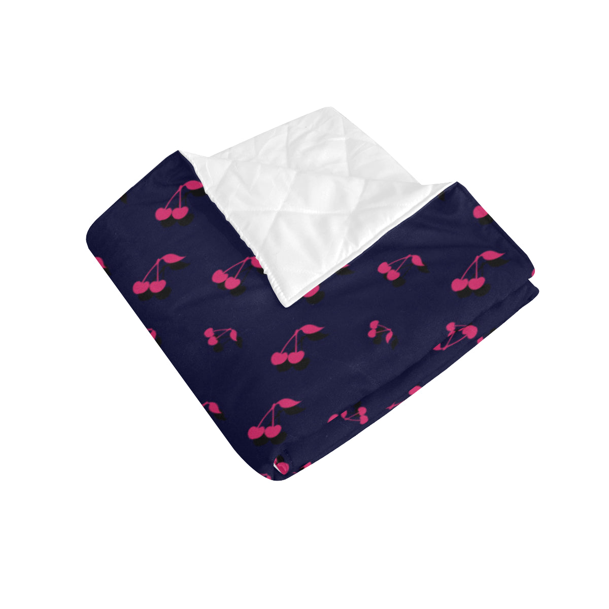 Cherry Pattern Print Design 02 Premium Quilt