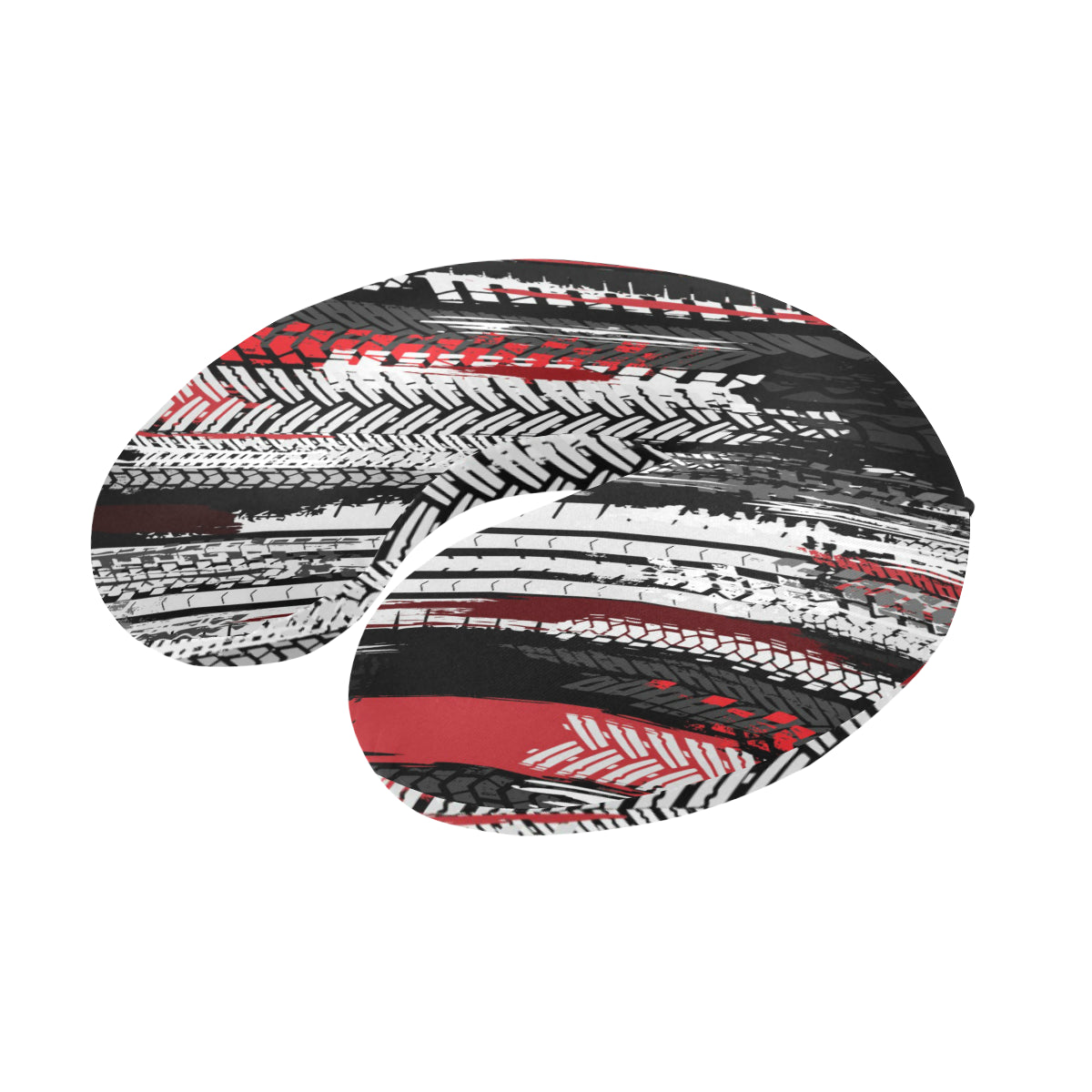 Racing Pattern Print Design A03 U-Shaped Travel Neck Pillow