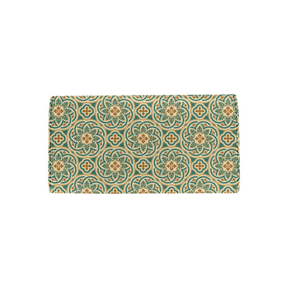 Cross Pattern Print Design 01 Women's Trifold Wallet