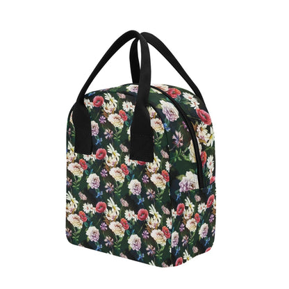 Summer Floral Print Design LKS303 Insulated Lunch Bag