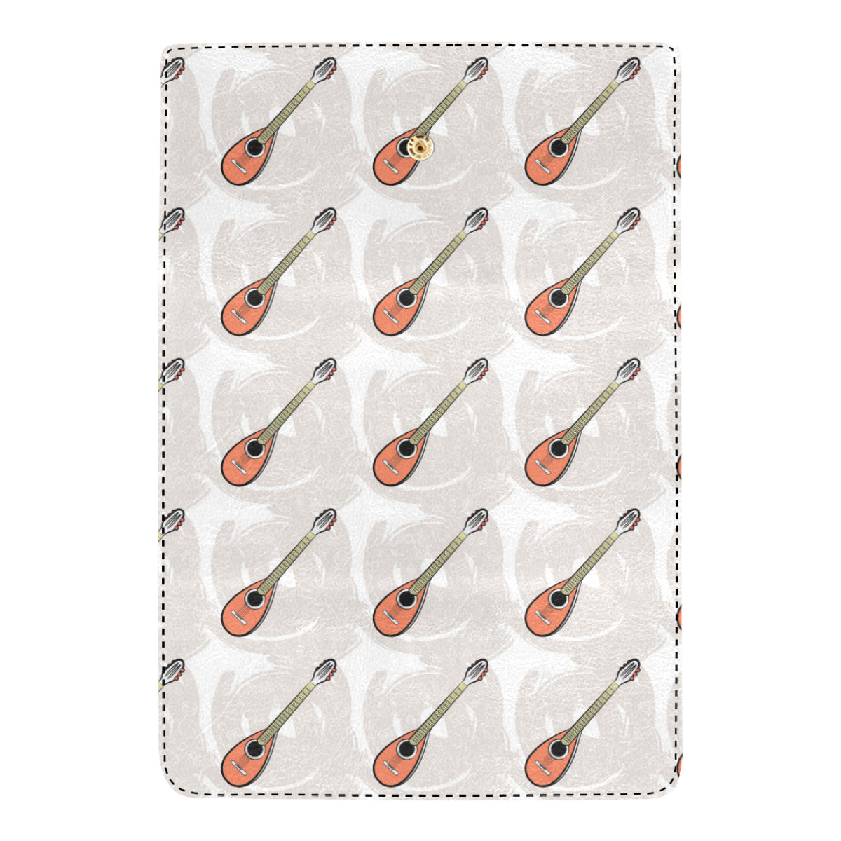 Mandolin Pattern Print Design 03 Women's Trifold Wallet