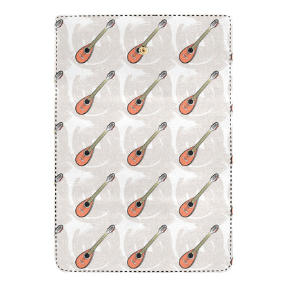 Mandolin Pattern Print Design 03 Women's Trifold Wallet