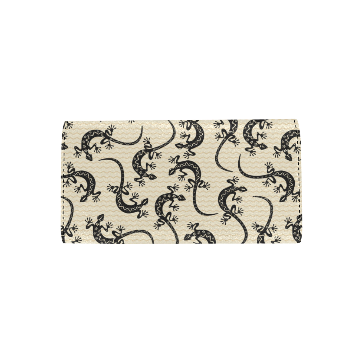 lizard Pattern Print Design 02 Women's Trifold Wallet