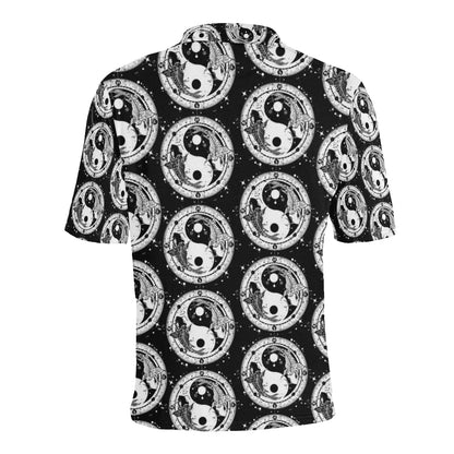 Yin Yang Koi Fish Men Polo Shirt