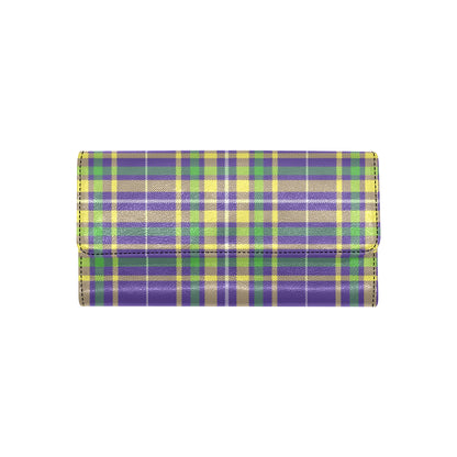 Mardi Gras Pattern Print Design 010 Women's Trifold Wallet