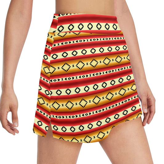 Serape Themed 17" Golf & Pickleball Skort with Pockets