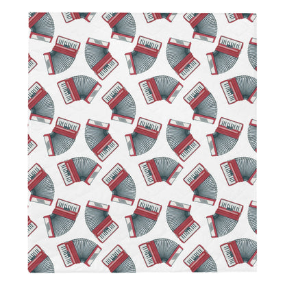 Accordion Pattern Print Design 03 Premium Quilt