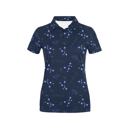Virgo Print Design LKS303 Women's Polo Shirt