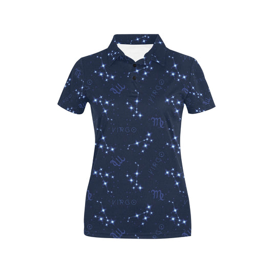 Virgo Print Design LKS303 Women's Polo Shirt
