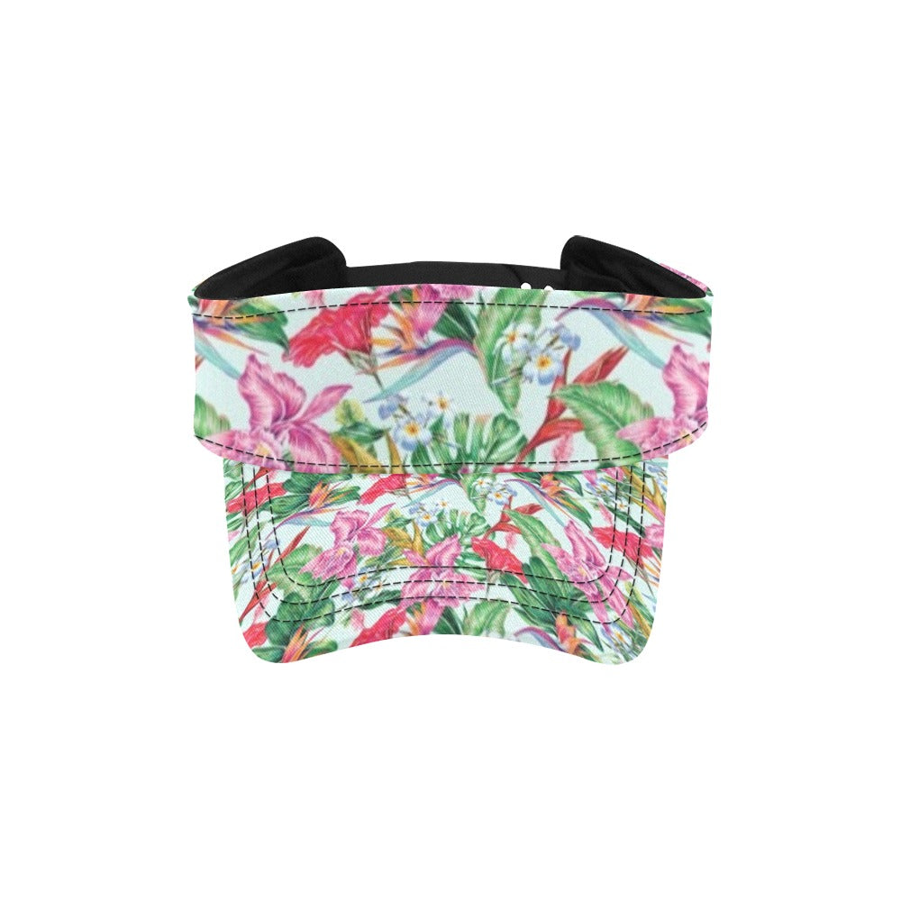Tropical Flower Print Design LKS304 Unisex Sun Visor