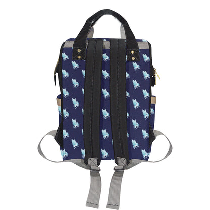 Pegasus Pattern Print Design 03 Diaper Bag Backpack