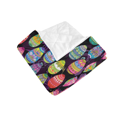 Easter Eggs Pattern Print Design RB08 Premium Quilt