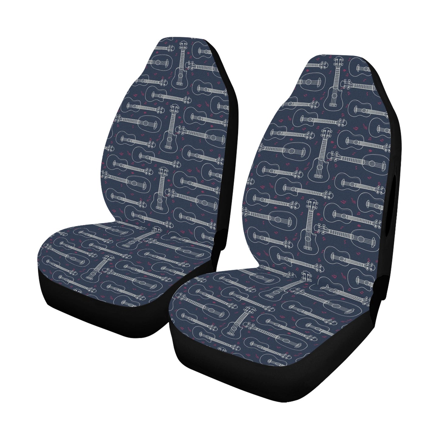 Ukulele Print Design LKS401 Car Seat Covers