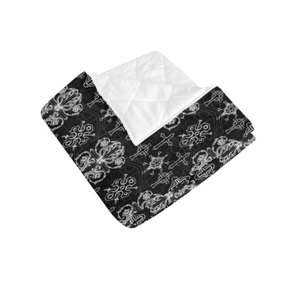 Cross Pattern Print Design 04 Premium Quilt