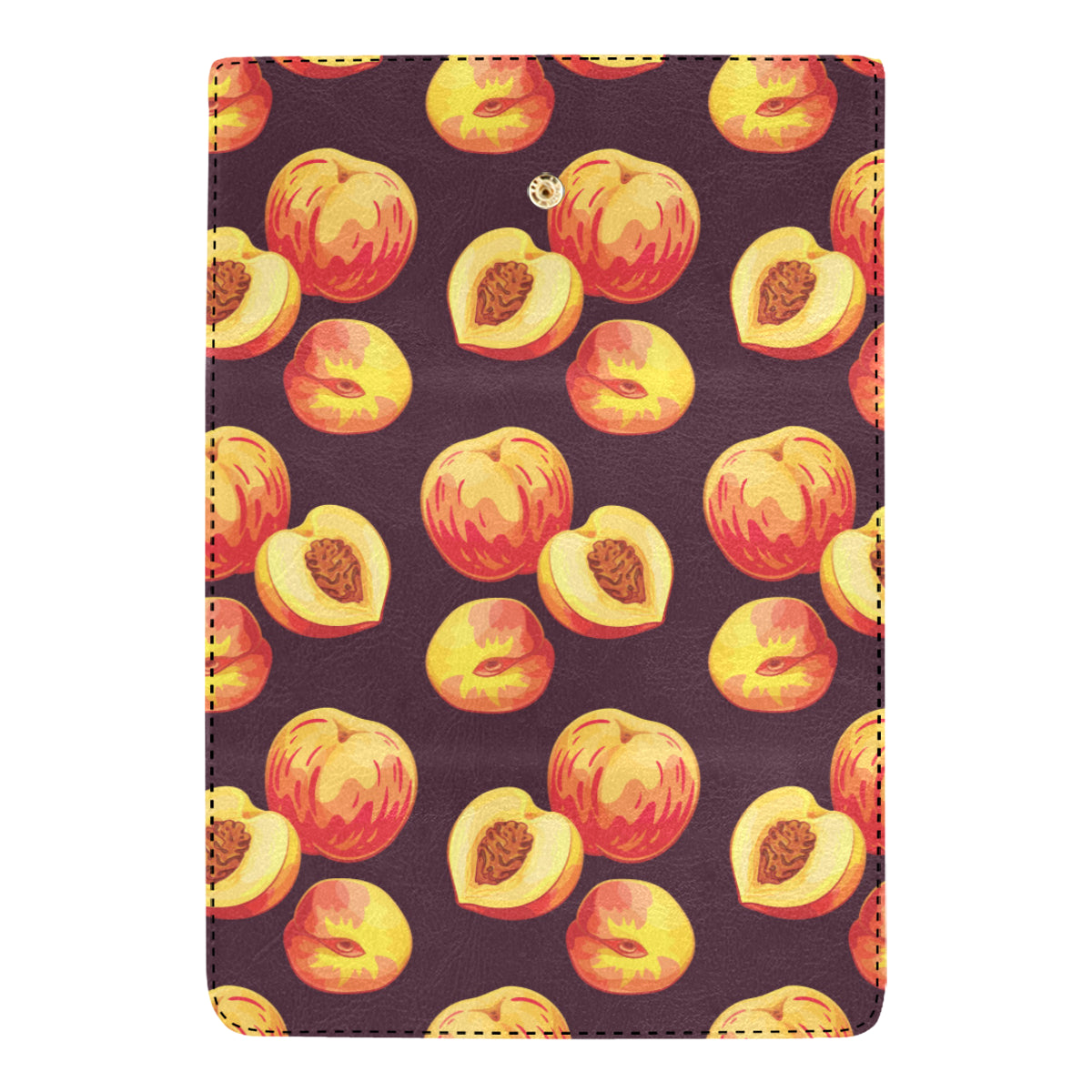 Peach Pattern Print Design A04 Women's Trifold Wallet