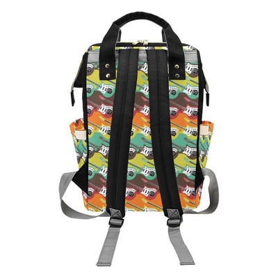 Electric Guitar Print Design LKS401 Diaper Bag Backpack